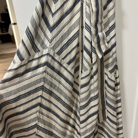 New Maeve Anthro Collared Shirt Maxi Dress - Picture 4 of 4